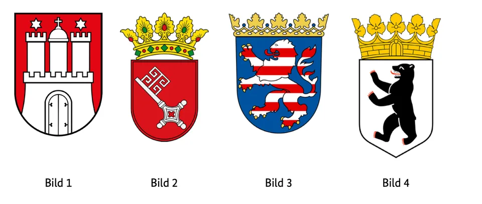 Abbildung mit vier nummerierten Bildern (Bild 1 bis Bild 4)