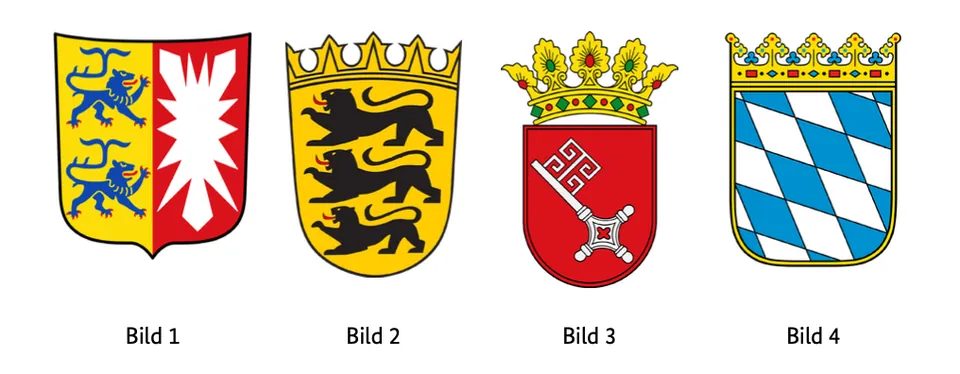 Abbildung mit vier nummerierten Bildern (Bild 1 bis Bild 4)