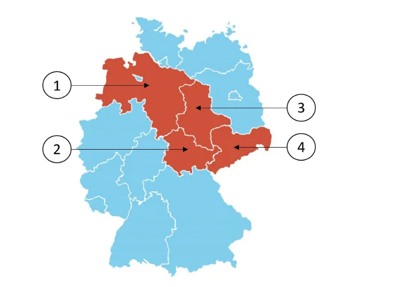 Abbildung mit vier nummerierten Bildern (Bild 1 bis Bild 4)