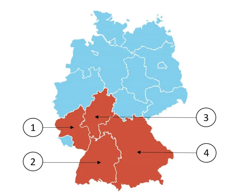 Abbildung mit vier nummerierten Bildern (Bild 1 bis Bild 4)