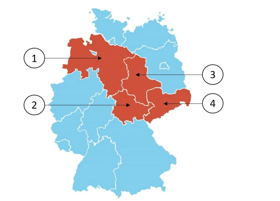 Abbildung mit vier nummerierten Bildern (Bild 1 bis Bild 4)